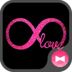 infinite love black x pink android application logo